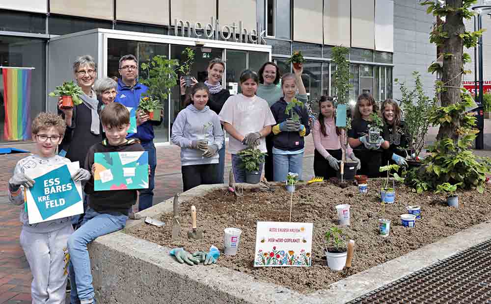 Projekt "Essbare Stadt" auf dem Krefelder Theaterplatz