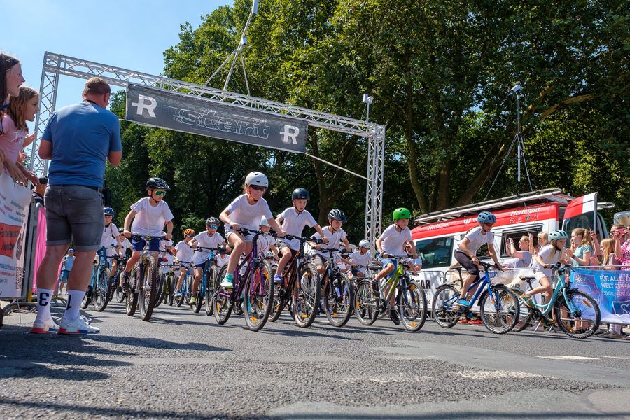 Finale des Kinderradwettbewerb Petit Départ 