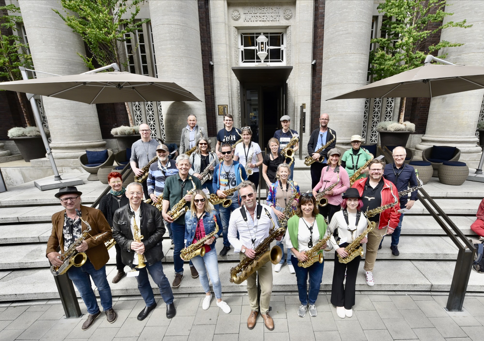4. Saxophon-Flashmob der schauinsland-reisen Jazz Rally