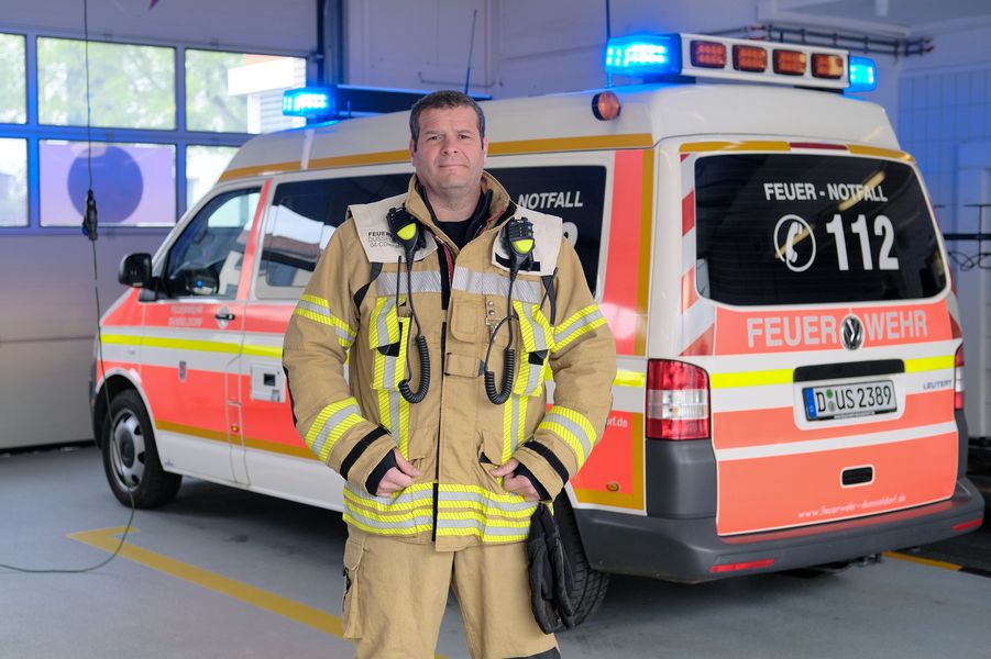 Holger Kunzemann von der Feuerwehr Düsseldorf