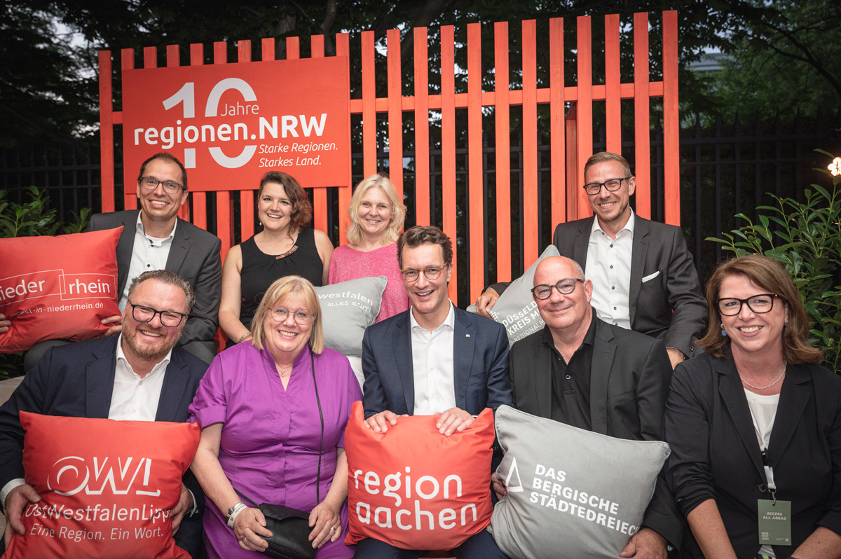 regionen.NRW präsentiert sich vor 1.500 Gästen auf NRW-Fest Berlin