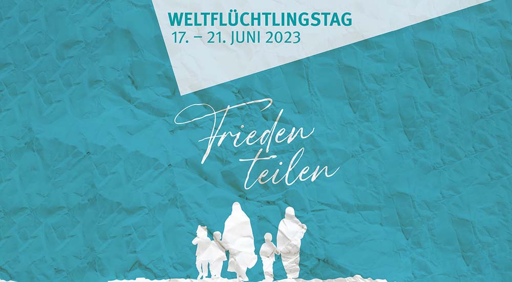 Plakat zum Weltflüchtlingstag