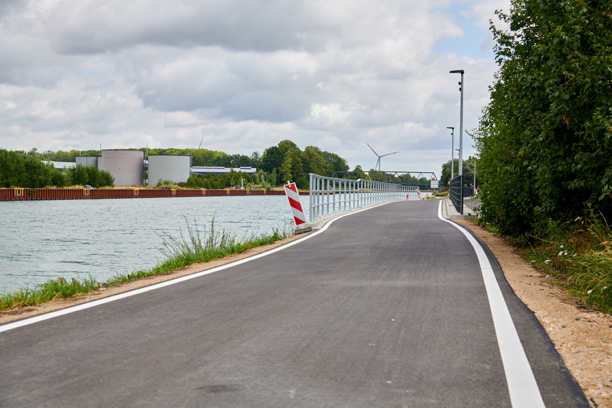 Stadt Münster gibt Teilstück der Kanalpromenade frei