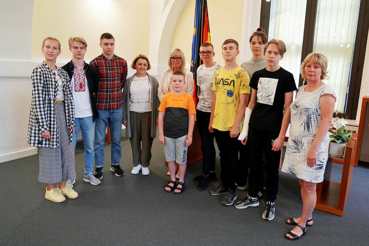 Jugendliche aus Saporischschja zu Gast in Magdeburg