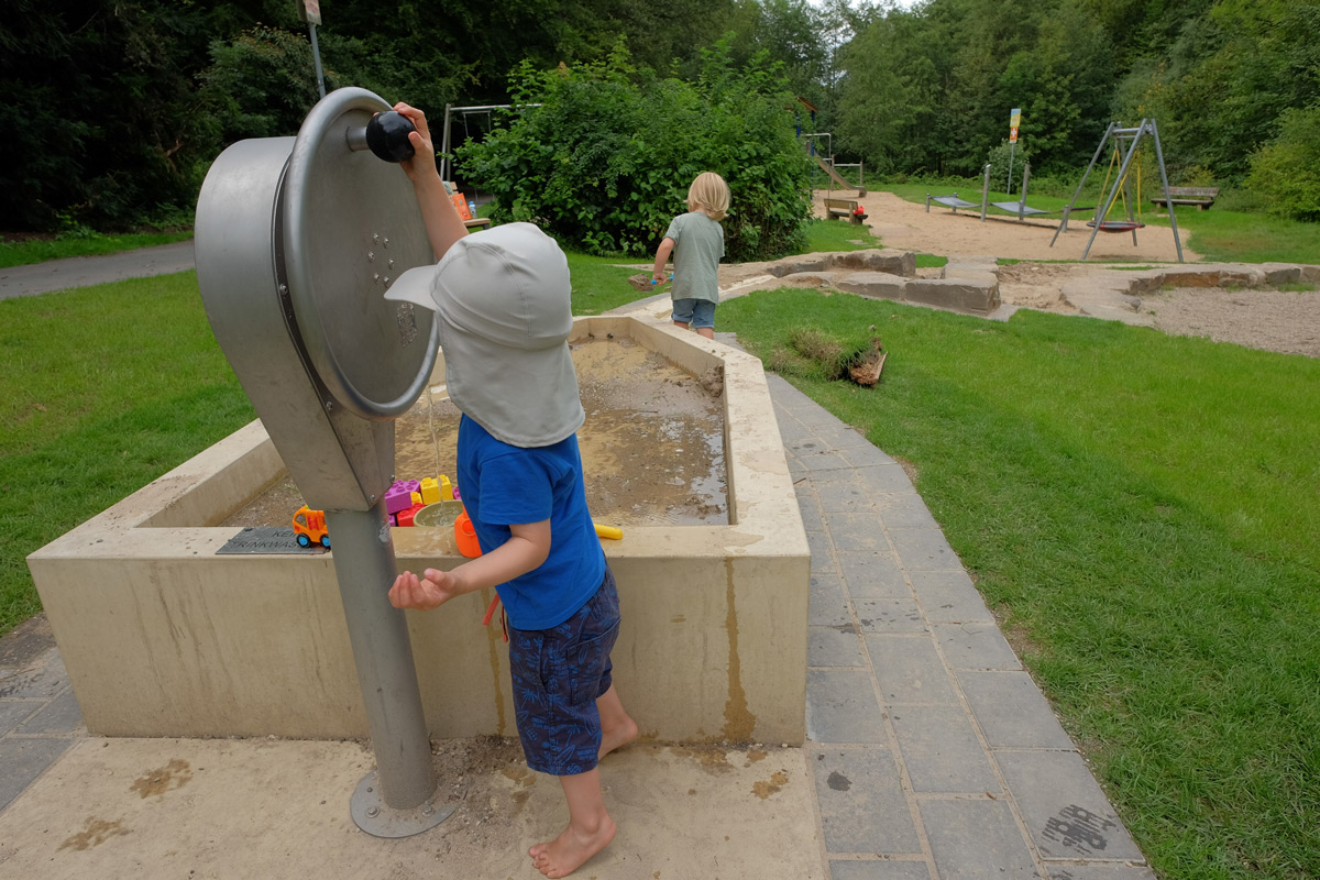 Neuer Wasserspielplatz in Bochum