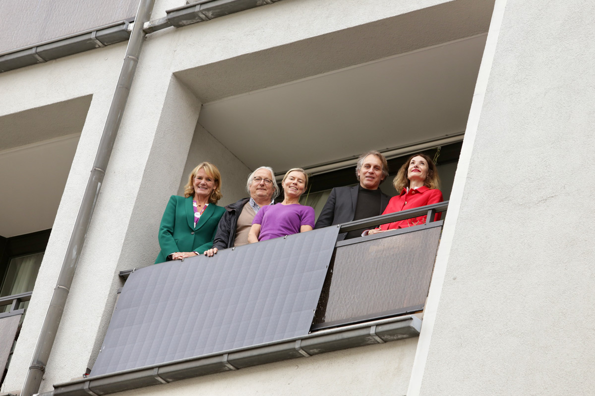 Erste geförderte Balkonsolaranlage in Düsseldorf