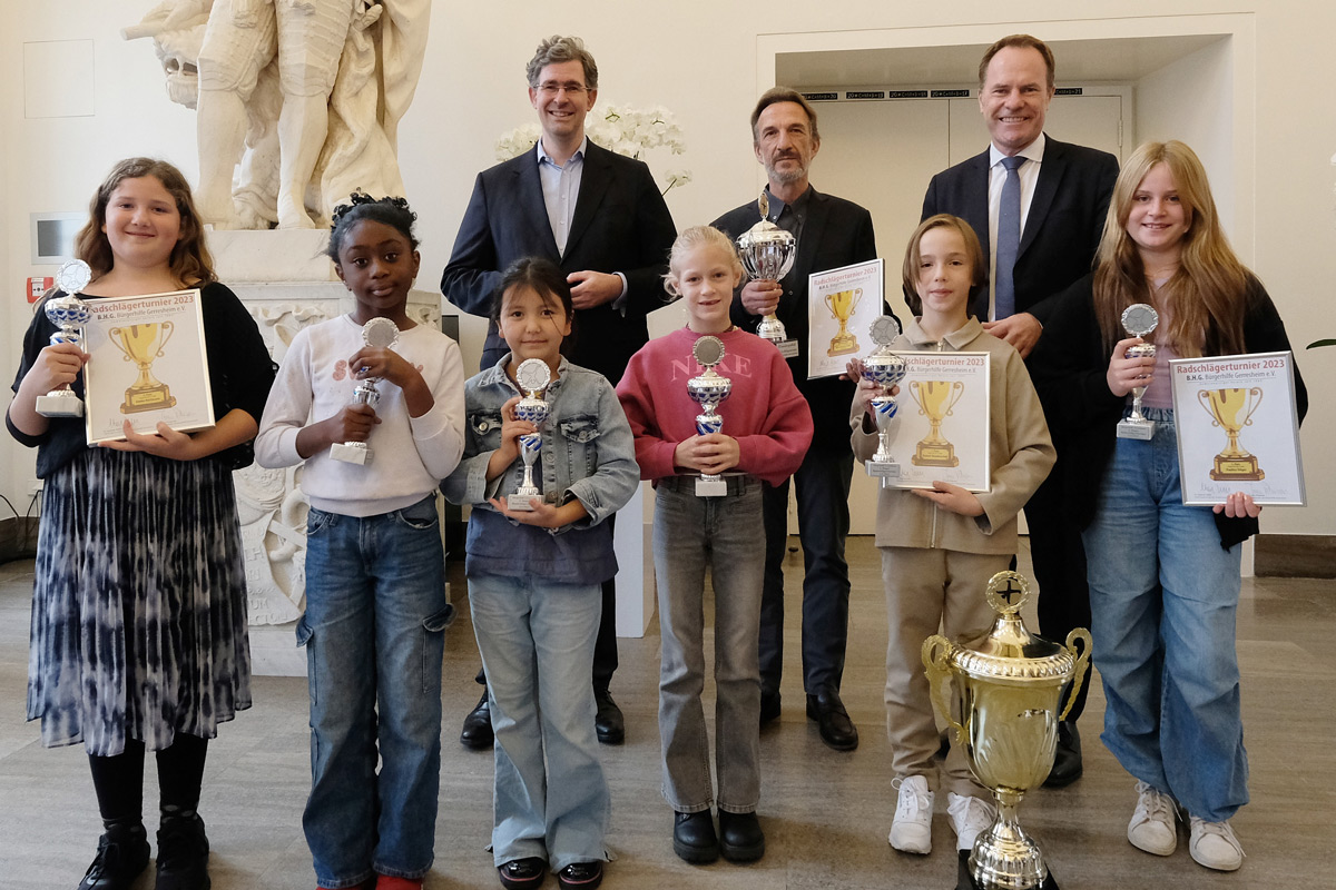 Gewinner des Gerresheimer Radschlägerturniers geehrt