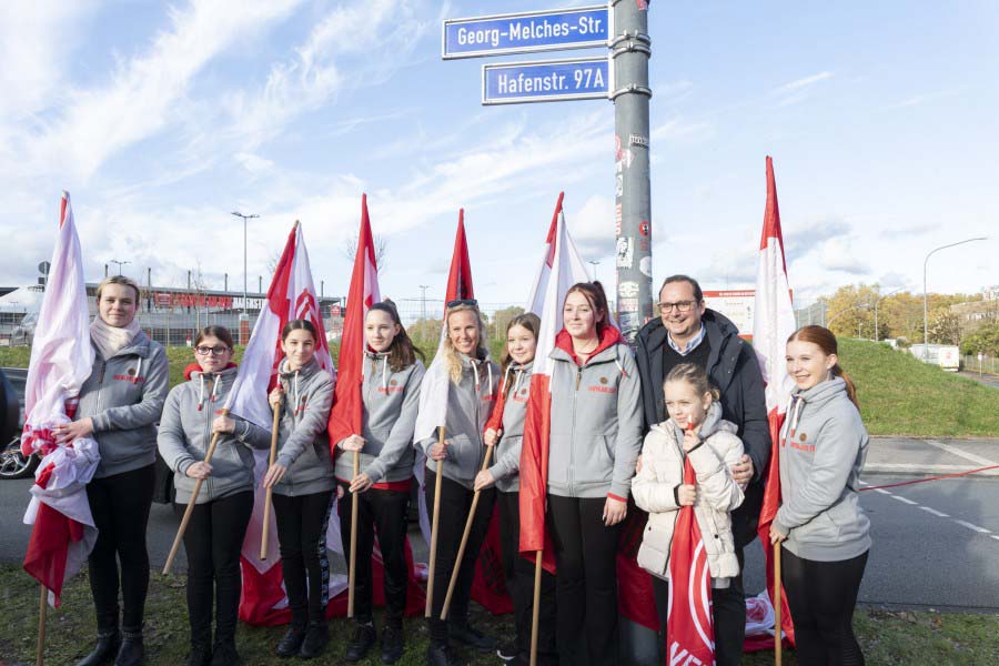 Georg-Melches-Straße offiziell eingeweiht