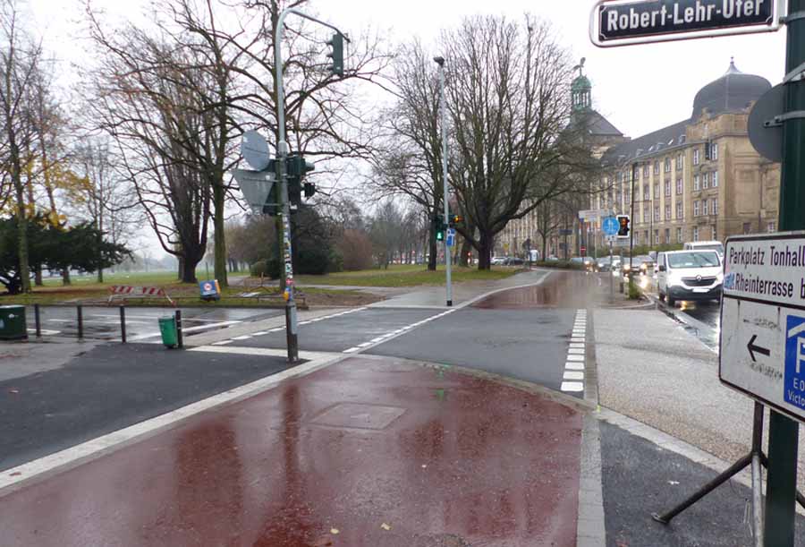 Düsseldorf verbessert Radverkehr an zwei Stellen