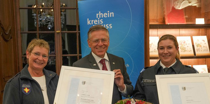 Rhein-Kreis Neuss vergab Ehrenamtspreis im Bereich Bevölkerungsschutz