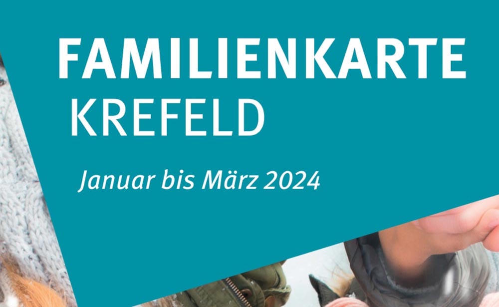 Krefelder Familienkarten-Flyer mit Angeboten