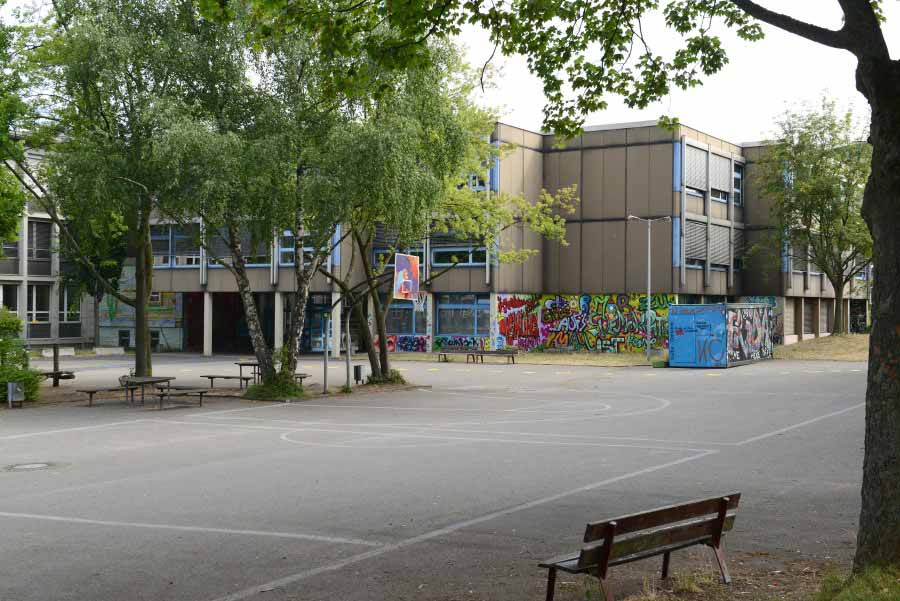 Arbeiten am Zweigstandort der Frida-Levy-Gesamtschule dauern an