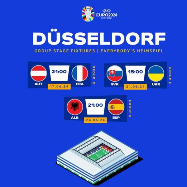 EURO 2024: Auch die Ukraine spielt in Düsseldorf