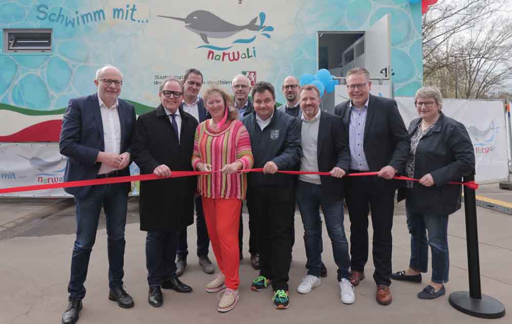 Krefeld: Schwimmcontainer „narwali“ offiziell eingeweiht