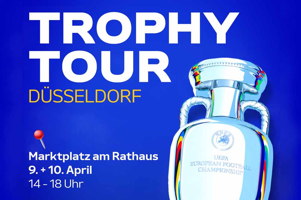 UEFA EURO 2024: Der Pokal kommt nach Düsseldorf