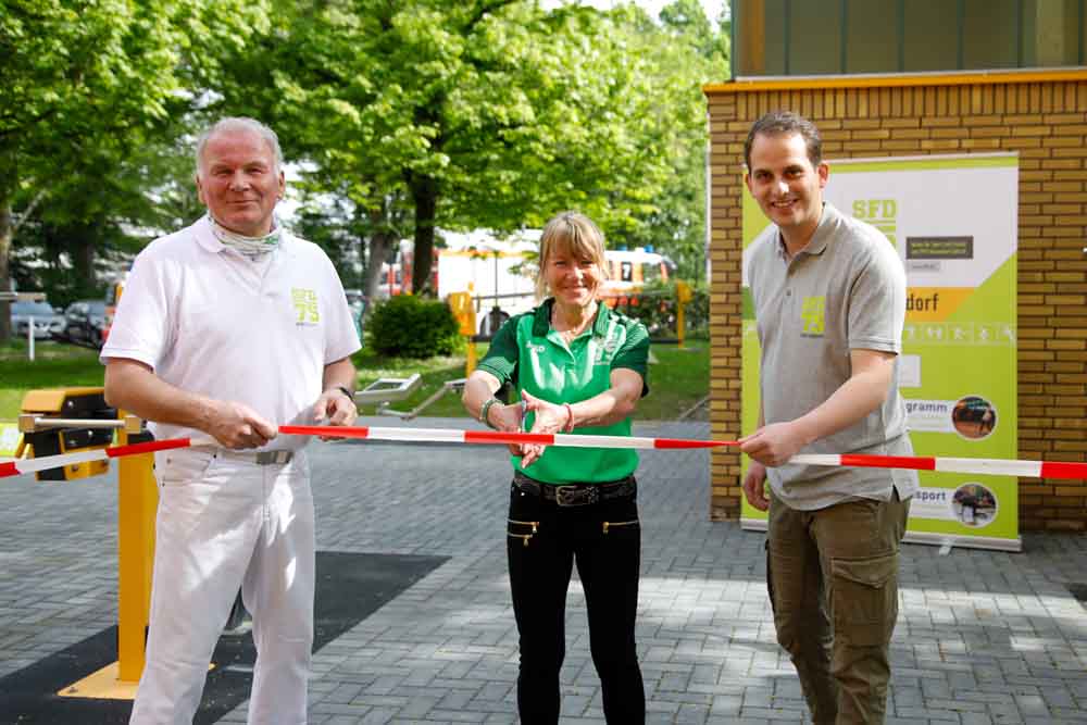 SFD '75 eröffnet neuen Gerätezirkel im Sportpark Niederheid
