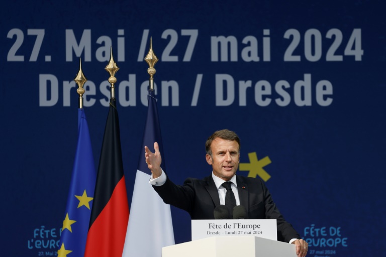 "Wir müssen aufwachen": Macron warnt in Dresden vor Rechtsextremismus in Europa