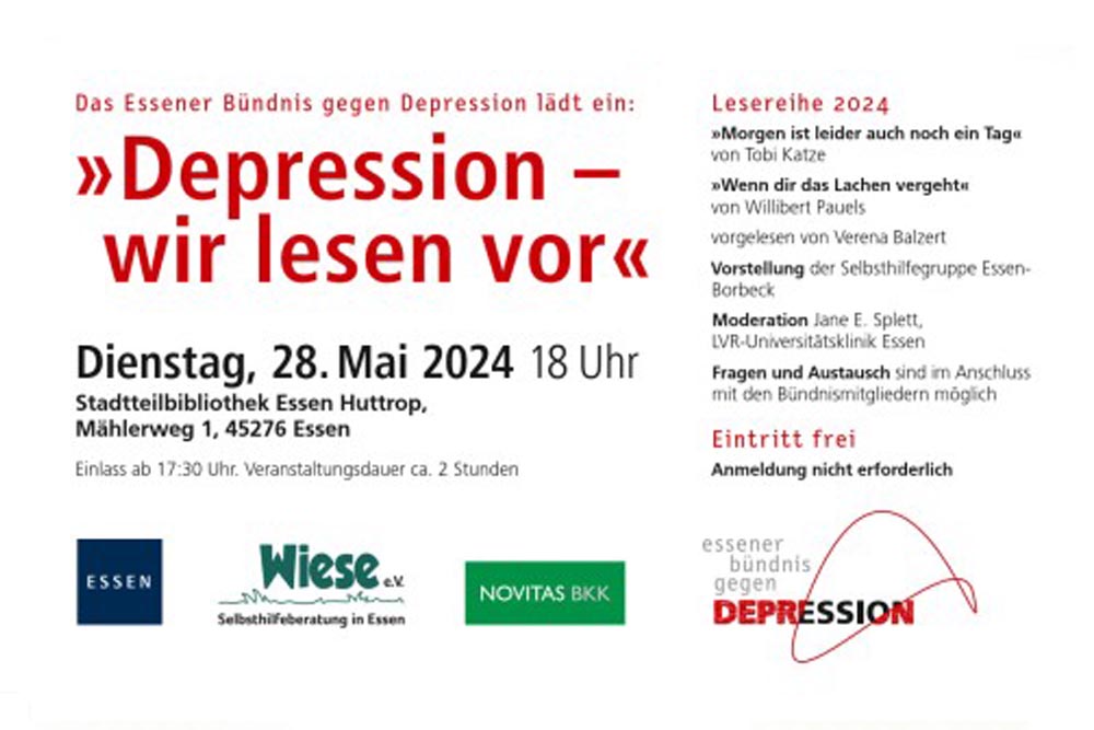 Lesereihe des Essener Bündnis gegen Depression