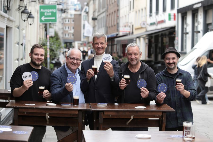 Düsseldorf entwickelt Bierdeckel zur Europawahl