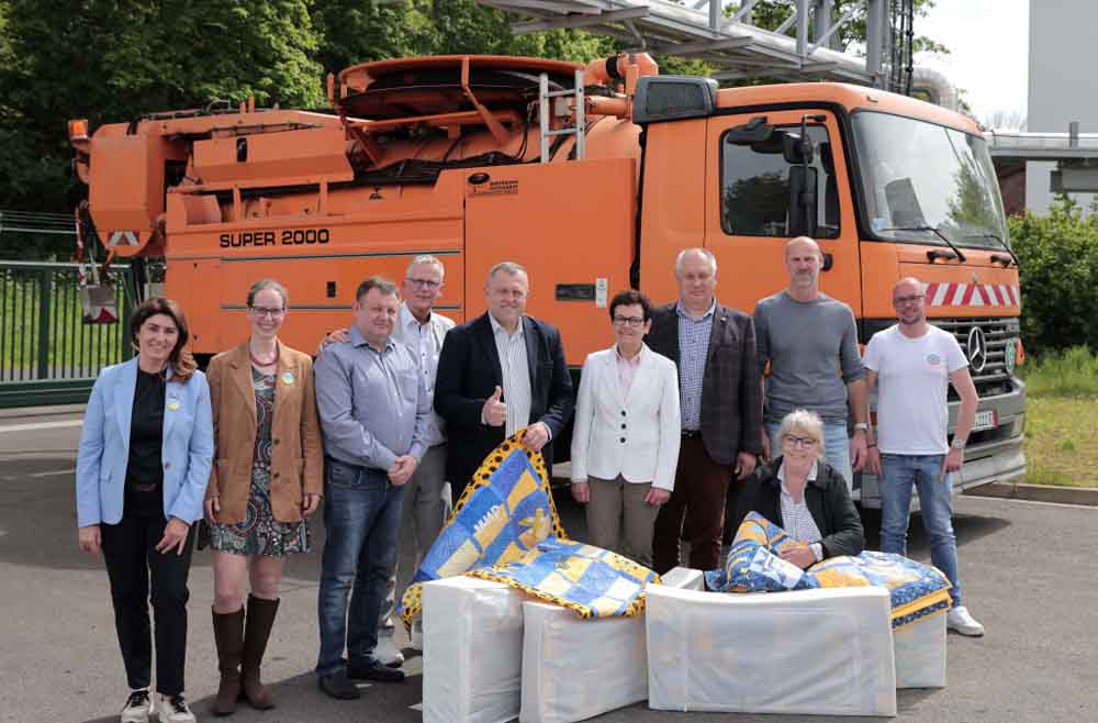 Krefeld spendet Kanalreinigungsfahrzeug an Kropyvnytskyi