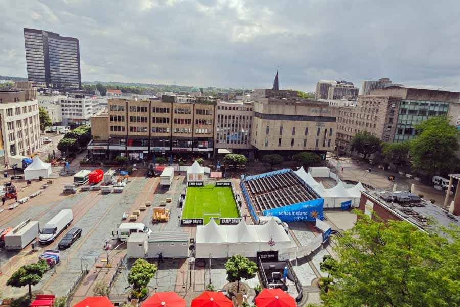 Essen: Kennedyplatz bereit für die EURO 2024