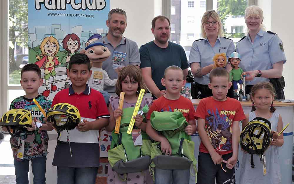 Rucksäcke und Fahrradhelme für Freddy-Fair-Gewinner