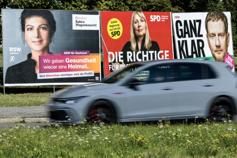 Umfragen vor Landtagswahl in Sachsen: Weiter Kopf-an-Kopf-Rennen von CDU und AfD