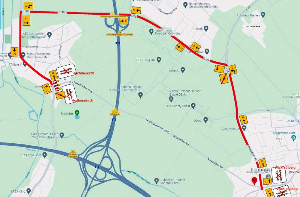 Kreisstraße 21 in Jüchen-Hochneukirch wird erneuert