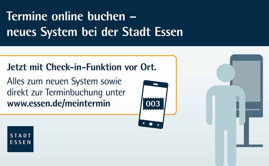 Neue Terminbuchungs-Software im Essener Einwohneramt