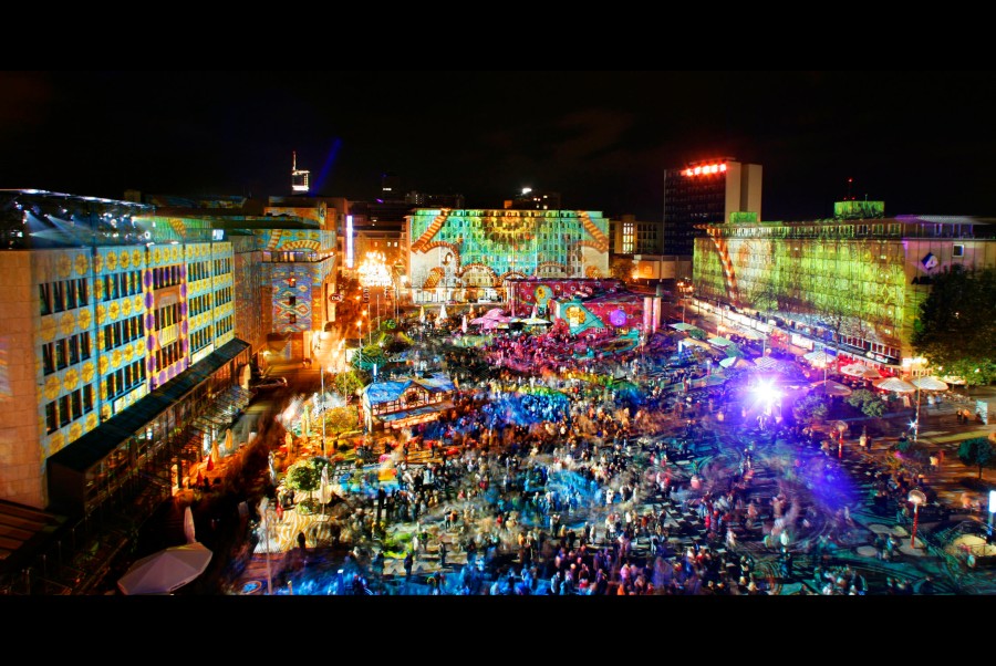 Großes Eröffnungsprogramm zum Essen Light Festival