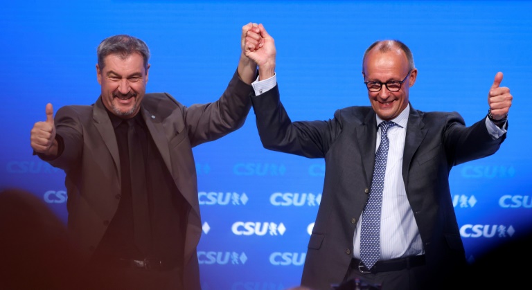 Merz beschwört beim CSU-Parteitag neues Miteinander in der Union