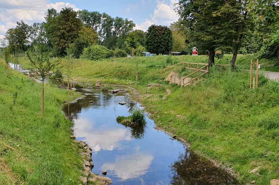 Gewässerschau an der Südlichen Düssel