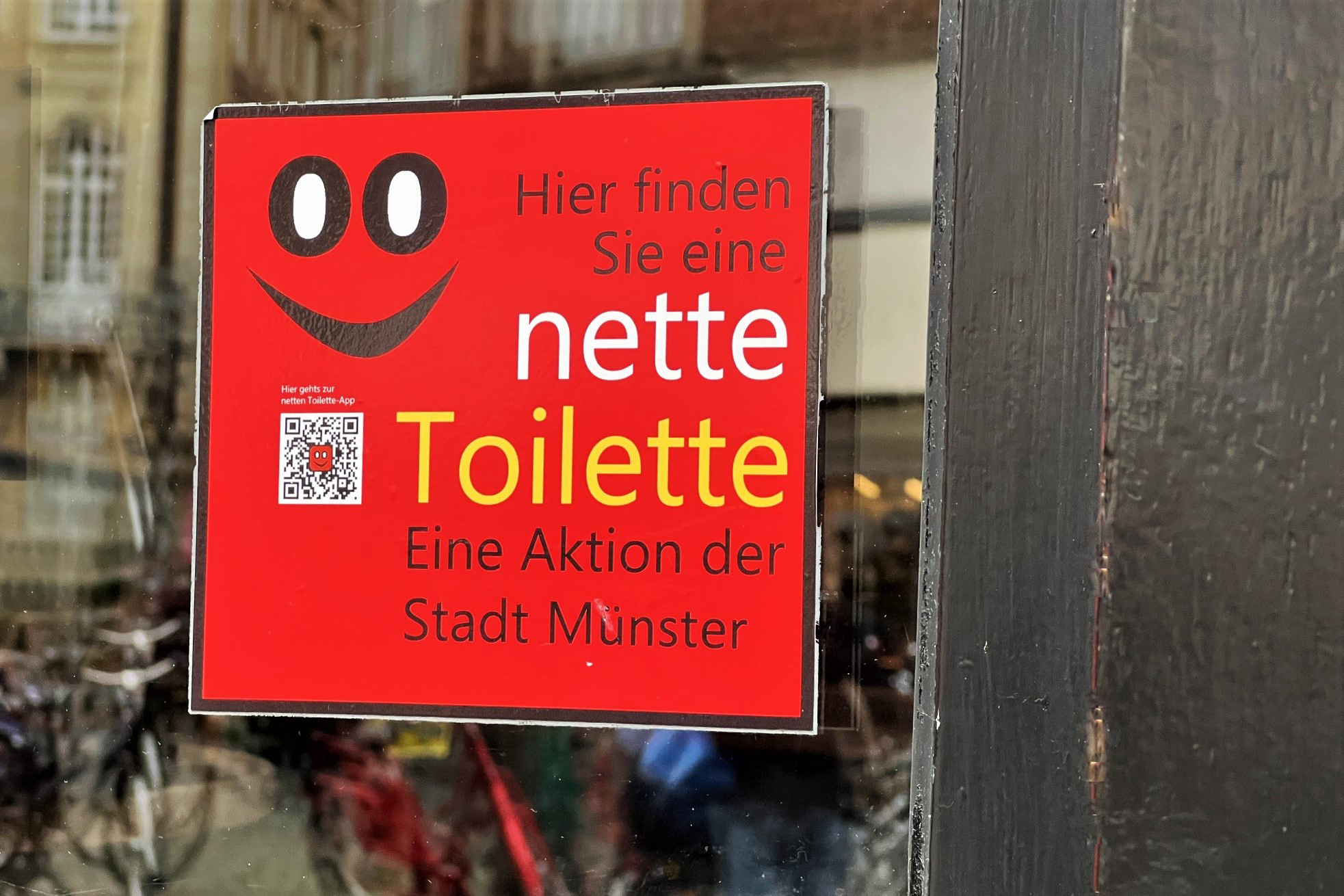 Stadt Münster wirbt für „Nette Toilette“