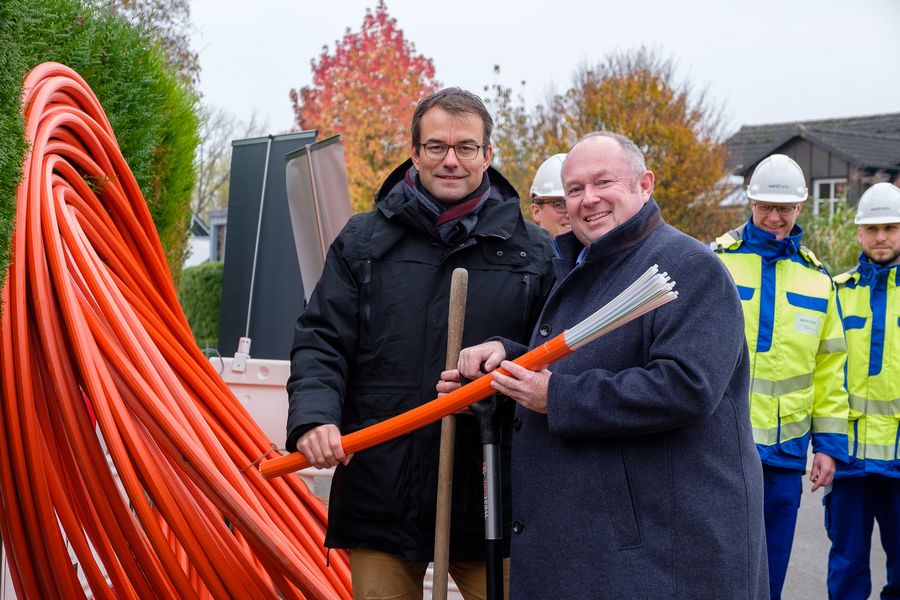 Glasfaserausbau in Düsseldorf-Hubbelrath gestartet