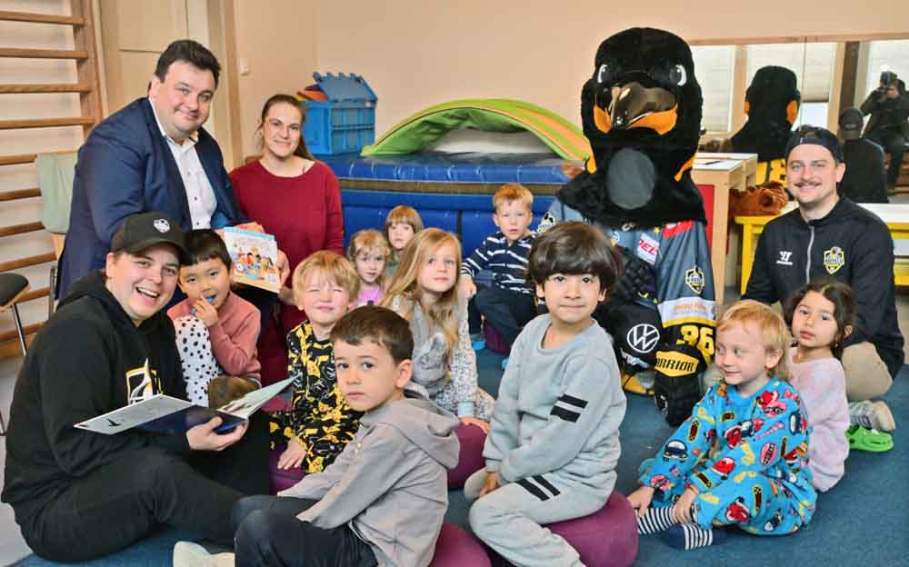 Krefeld Pinguine beteiligten sich am Vorlesetag