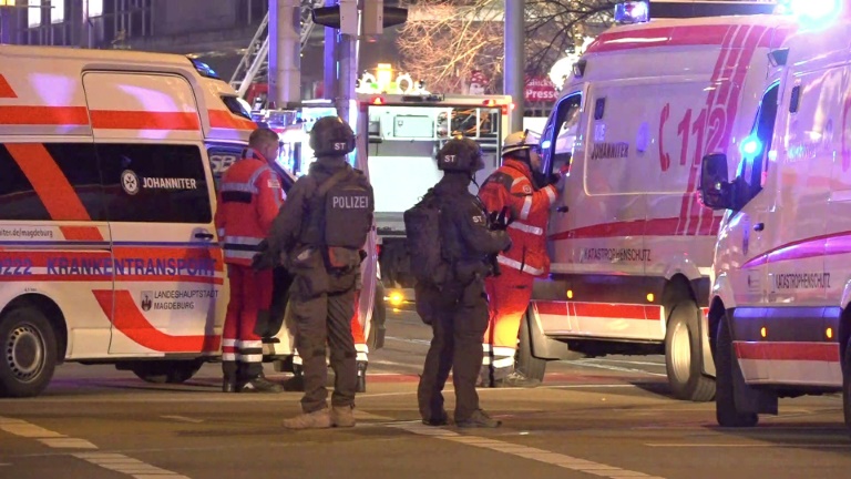 Dutzende Verletzte bei mutmaßlichem Anschlag auf Weihnachtsmarkt in Magdeburg