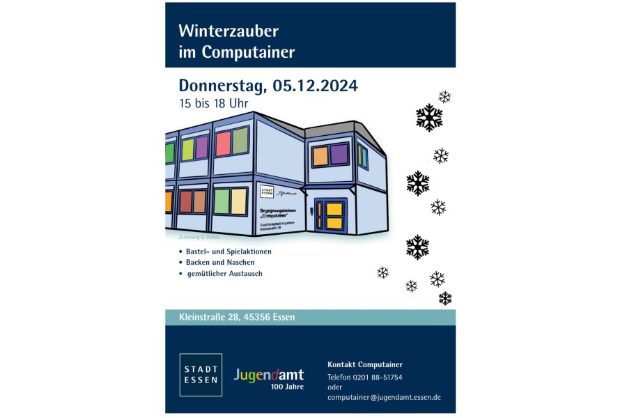 Winterzauber im Computainer in Essen