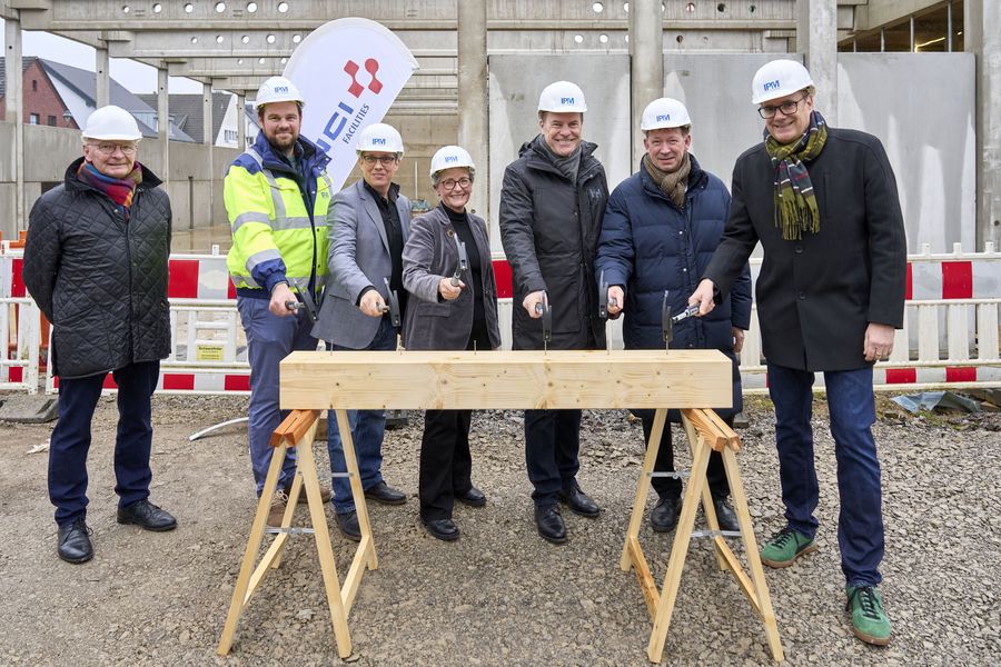 Richtfest am Gymnasium Gerresheim