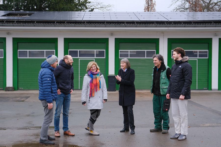 Neue Photovoltaikanlage auf dem Friedhof Stoffeln