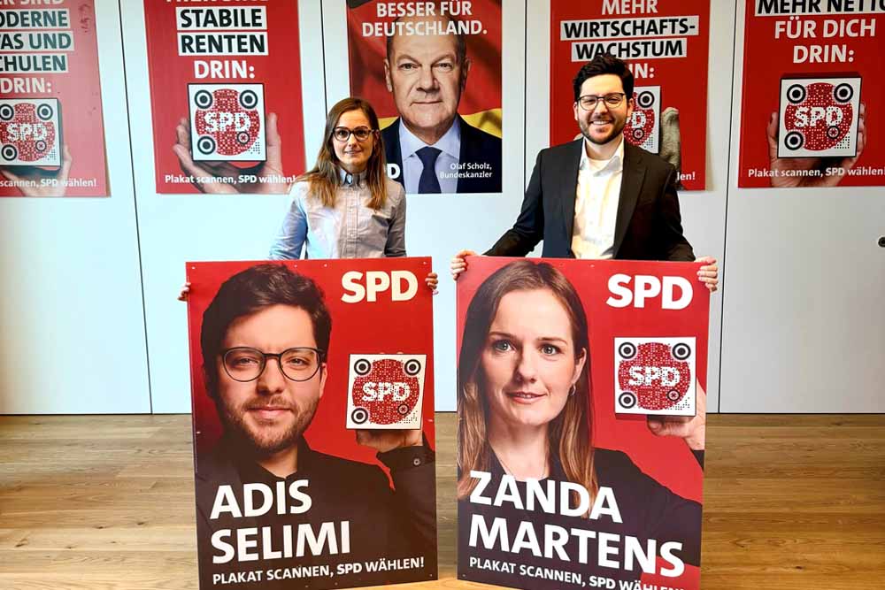 SPD Düsseldorf stellt Plakatkampagne zur Bundestagswahl vor