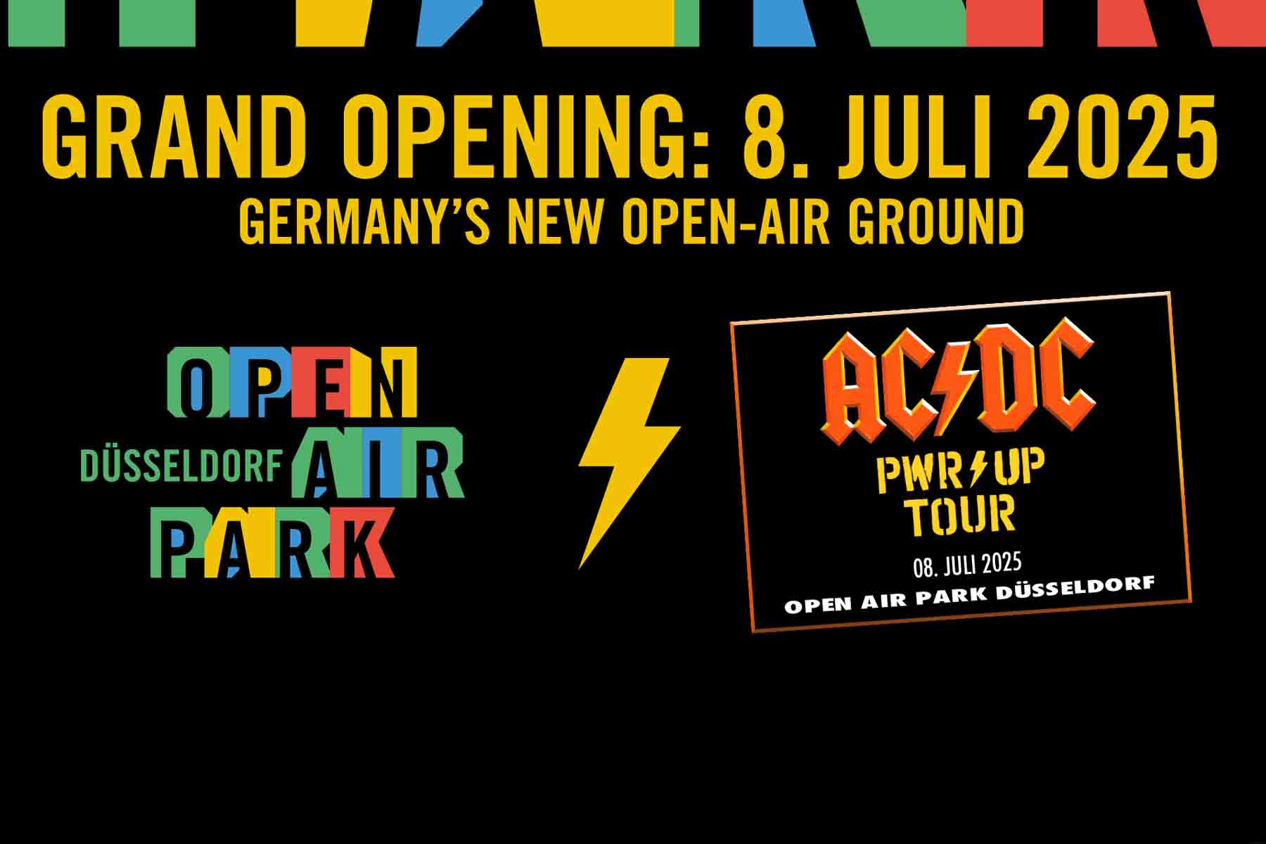 AC/DC weiht den Open Air Park Düsseldorf ein