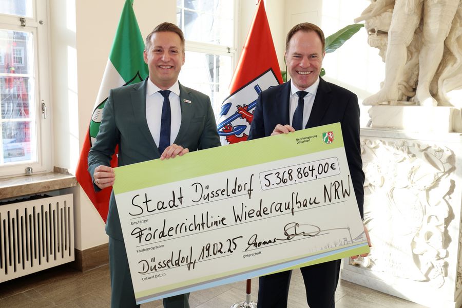 Düsseldorf erhält Unterstützung für den Wiederaufbau 