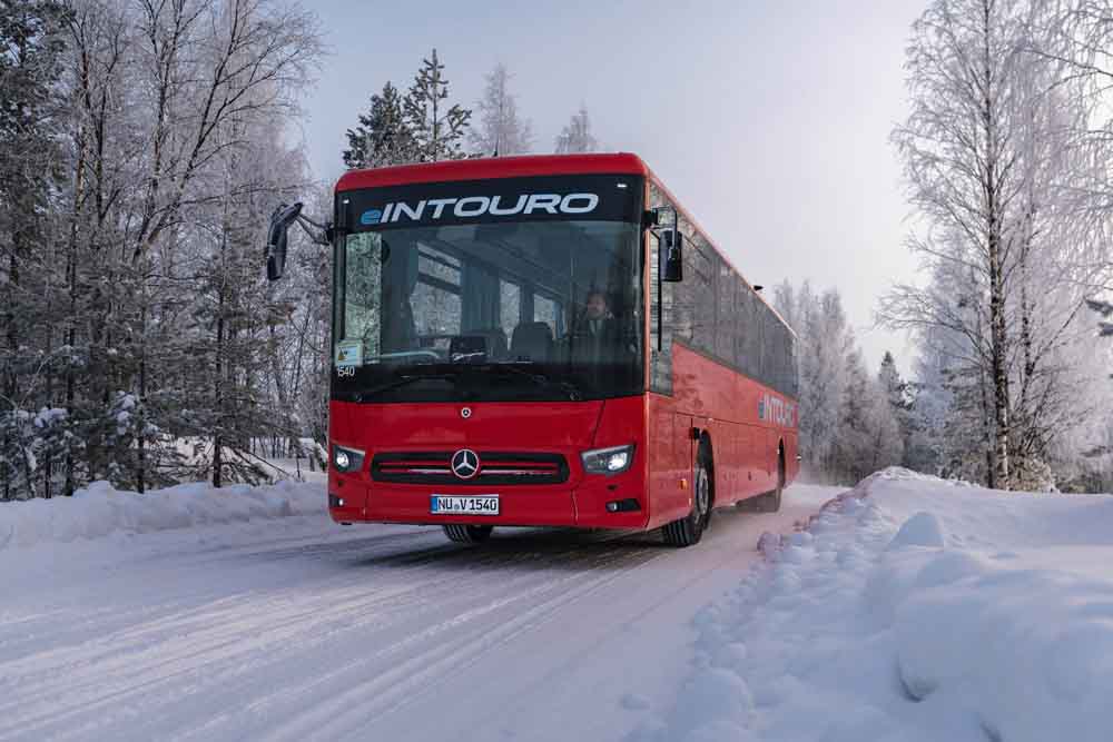 Daimler Buses testet neuen eIntouro in Finnland