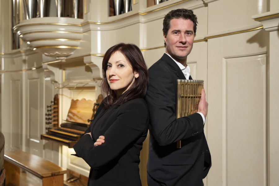Silvia Márquez-Chulilla (Orgel) und Matthijs Koene (Panflöte)