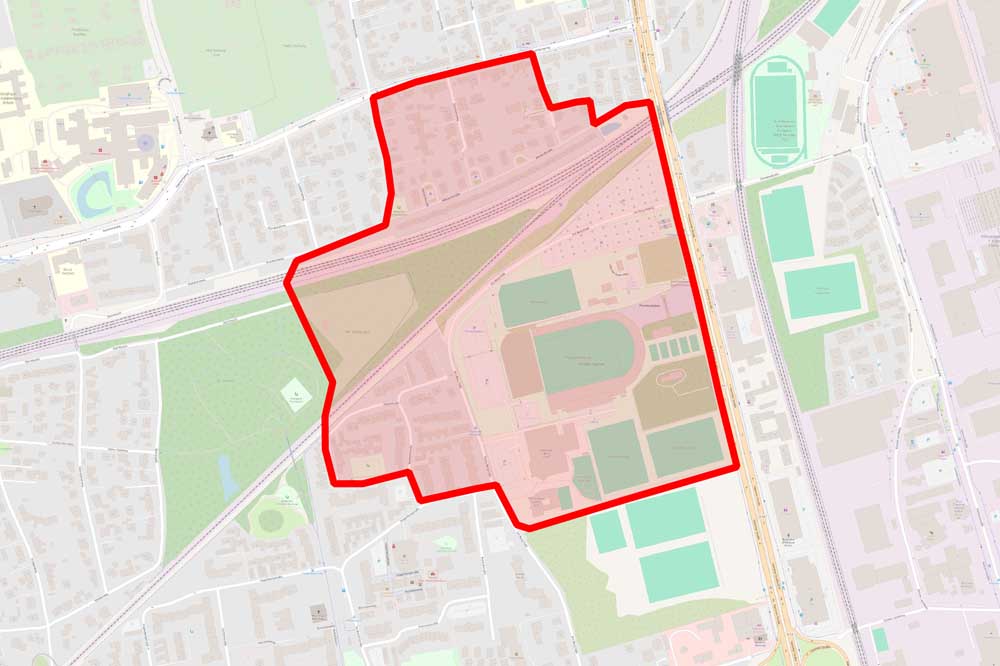 Blindgänger am LVM-Preußenstadion