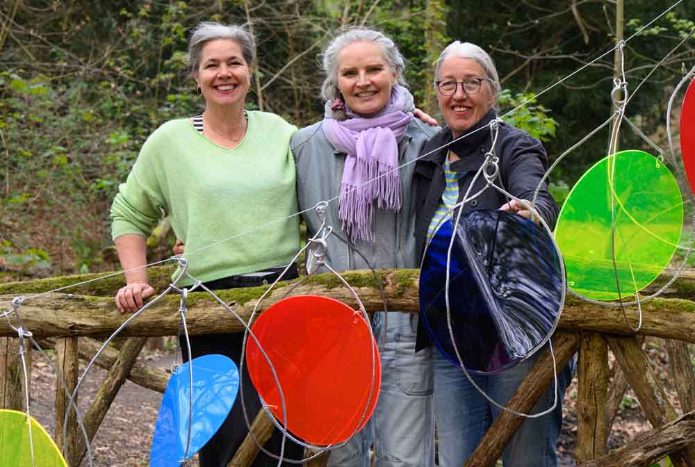 Künstlerinnen Marjon Hermeling, Judith von Tora und Dorothea Heweling Hollands