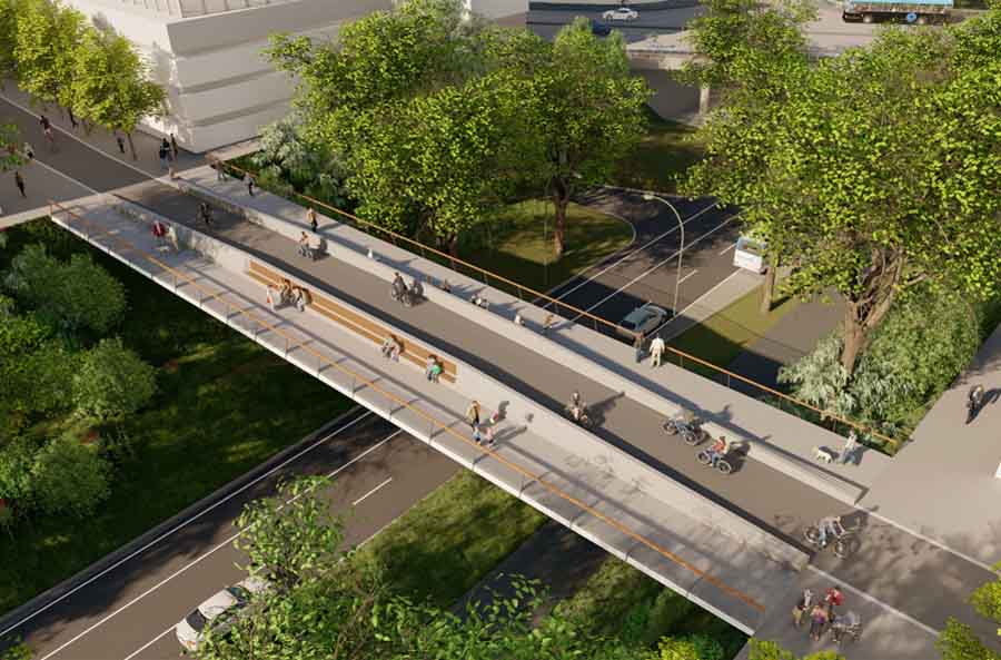 Visualisierung Brücke Bettrather Straße
