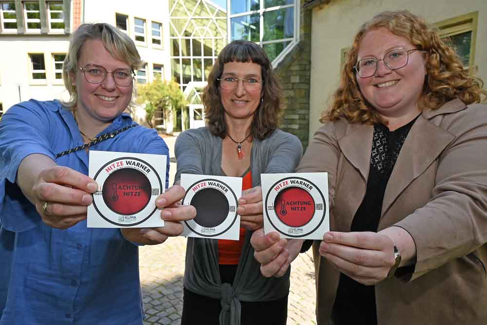 Smarte Aufkleber machen auf Hitzebelastung aufmerksam