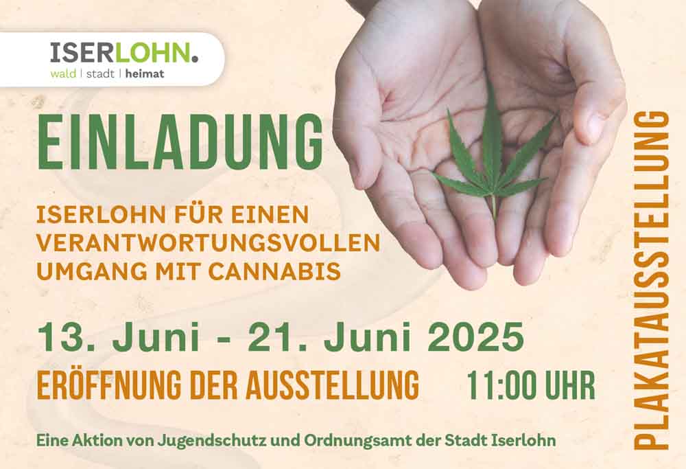 Plakatausstellung zum Umgang mit Cannabis
