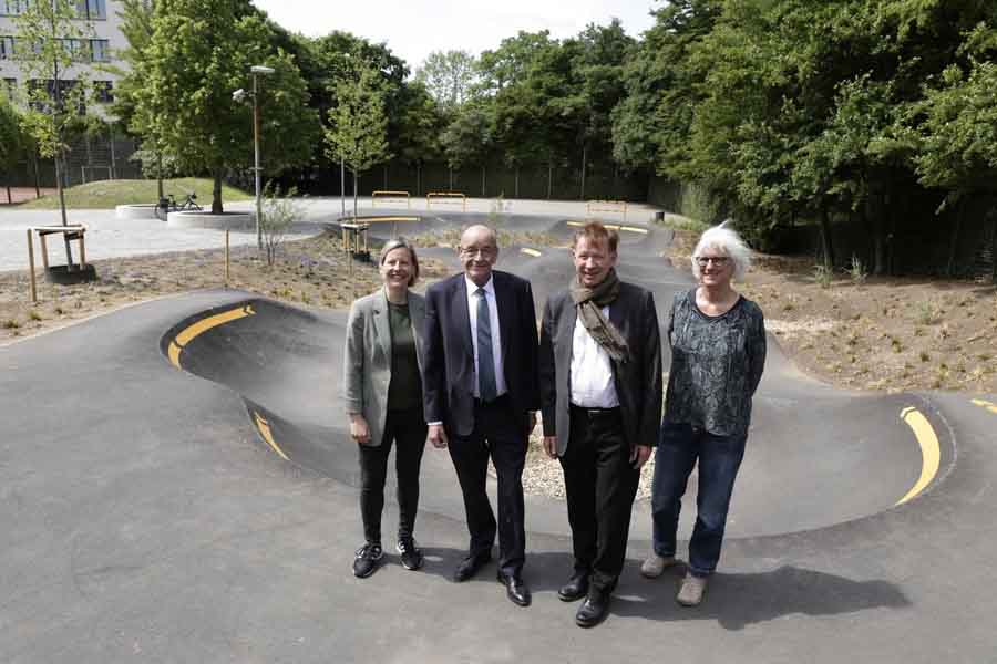 Eröffnung der Pumptrackanlage in der Freizeitanlage Heerdt